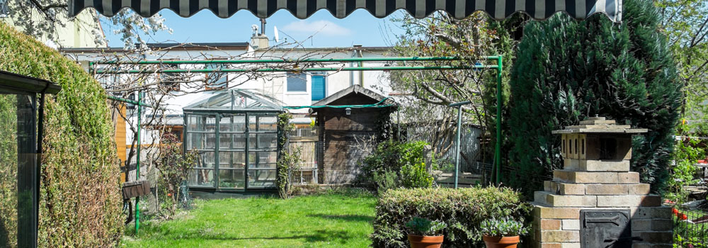 Peacock house gardenview